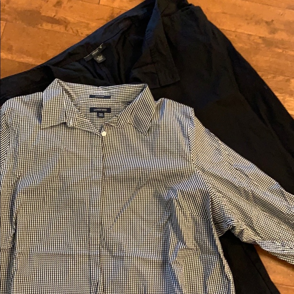 Classic Lands End outfit 24w black and white combo